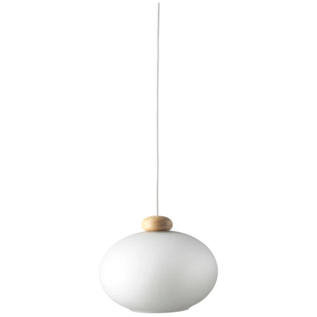 Photo of U2 Hiti Pendant Lamp Opal-oak Nature Lacquered