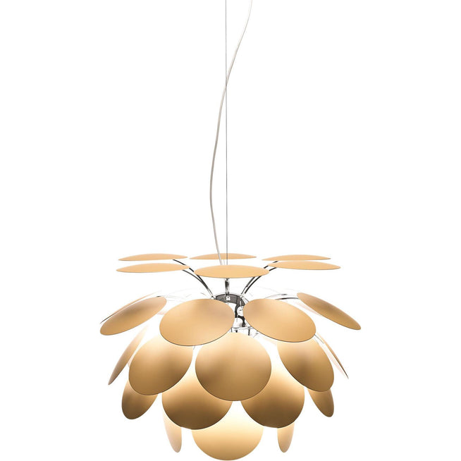 Photo of Discoco 35 Pendulum Lamp - Matte Beige - Pendulum Lamp - Christophe Mathieu - Beige