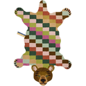 Archie Checkered Bear Blanket