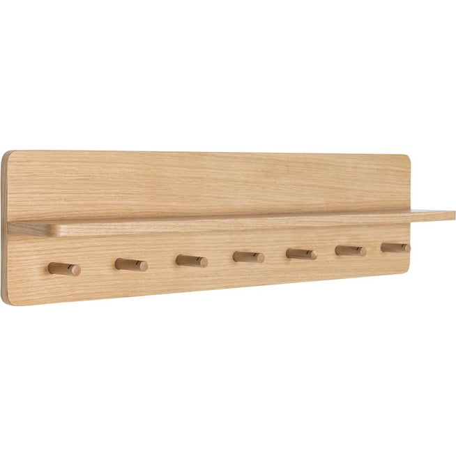 Photo of Coat Rack Oak Veneer - 7 Hooks