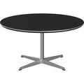 Thumbnail photo of A223 Circular Coffee Table, Ø90 cm, Laminate, Black - Coffee Table - Arne Jacobsen,piet Hein - Black - Metal/Wood