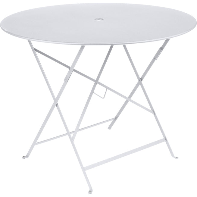 Photo of Bistro Table Ø 96 cm, Cotton White - Garden Table - White - Metal