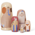 Thumbnail photo of Critter Nesting Dolls - Legetøj - Pale Yellow - Ø6,4 X H14 Cm