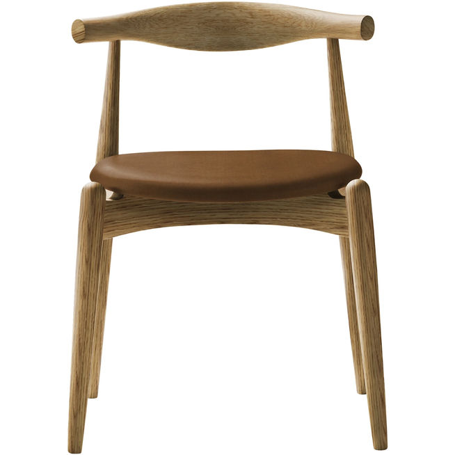 Photo of Carl Hansen - Ch20, Oiled Oak, Leather Group C Sif - 91 - Dining chairs - Hans J. Wegner - Wood