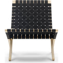 Mg501 Cuba Folding Armchair Oak Stand Black-Cotton