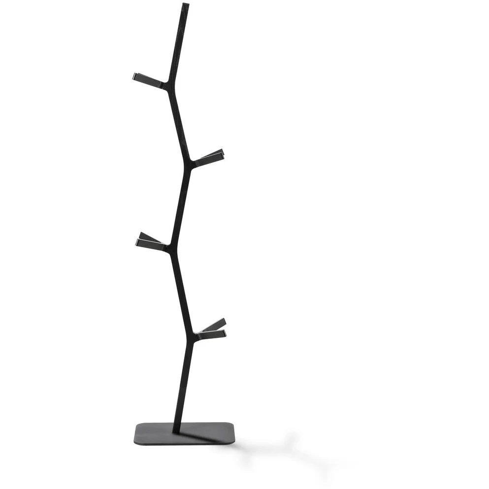 Nära Coat Hanger Ash Black Stain, Black Lacquered Steel