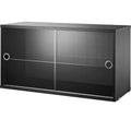 Thumbnail photo of String Cabinet/Display Case Black stained ash - Wall shelves - Nils Strinning - Wood coloured - Mdf