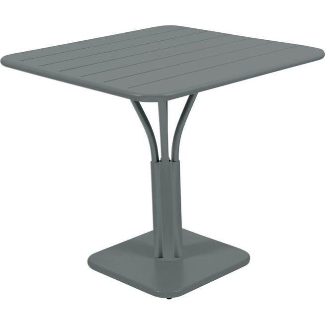 Photo of Luxembourg Pedestal Table 80x80 Cm Storm Grey 26 - Matbord Utomhus - Frédéric Sofia - Grå - Metall