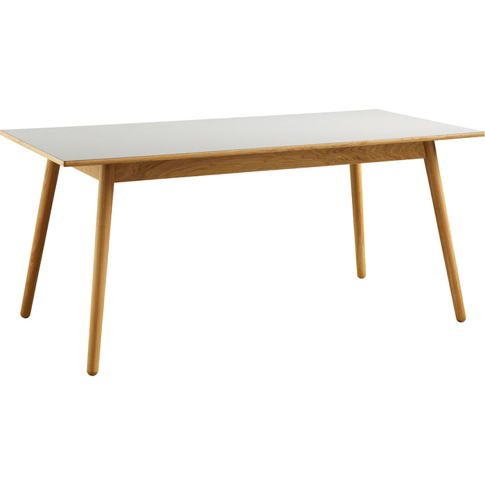 Photo of C35b Dining Table 82x160 Cm Light Grey-oak Nature Lacquered