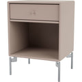 Thumbnail photo of Dream Nightstand - Mushroom / Matt Chrome Legs - Sängbord - Peter J. Lassen - Beige - Mdf
