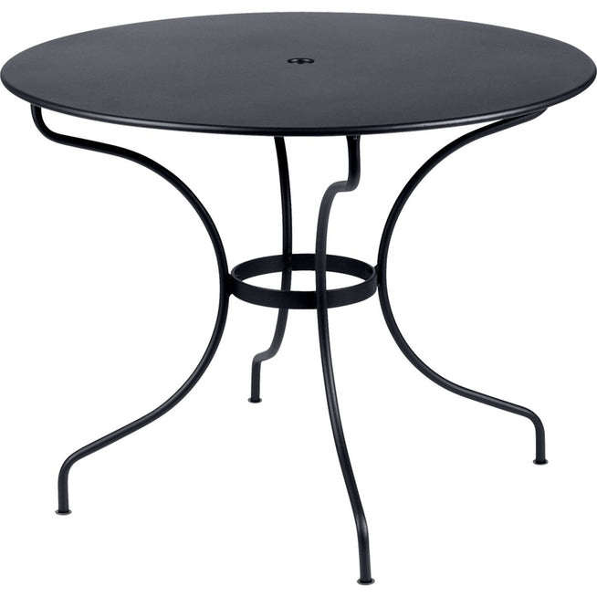 Photo of Opera+ Table Ø 96 cm, anthracite - Matbord Utomhus - Studio Fermob - Grå - Metall