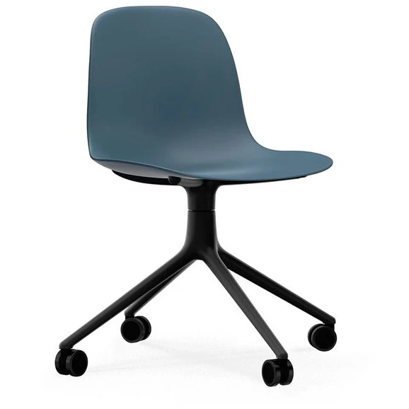 Photo of Form Chair Swivel 4W - Black Aluminium