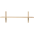 Thumbnail photo of Sector Shelf - Hylde - Eg/messing - S/w - W: 87 X D: 26,1 X H: 34 Cm
