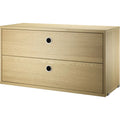 Thumbnail photo of String drawer unit 78x30 - oak - shelving - wood-coloured - wood
