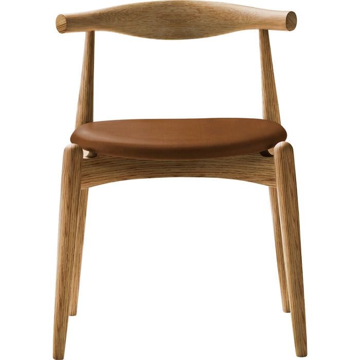 Photo of Carl Hansen - Ch20, Oiled Oak, Leather Group C Sif - 91 - Dining chairs - Hans J. Wegner - Wood