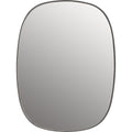 Framed Mirror Small, Grey/clear Glass - Half Body Mirrors - Anderssen & Voll - Grey