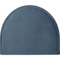 Luna Headboard Velvet, Light Blue