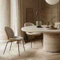 Thumbnail photo of Beetle Dining Chair, Fully Upholstered, Conic Base