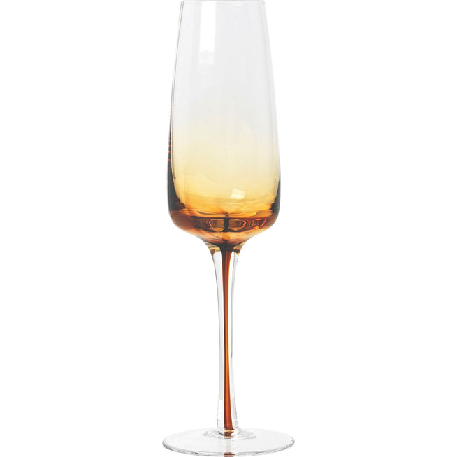 Photo of Amber champagne glass - set of 12 pieces