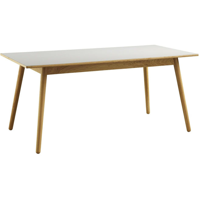 Photo of C35b Dining Table 82x160 Cm Light Grey-oak Nature Lacquered