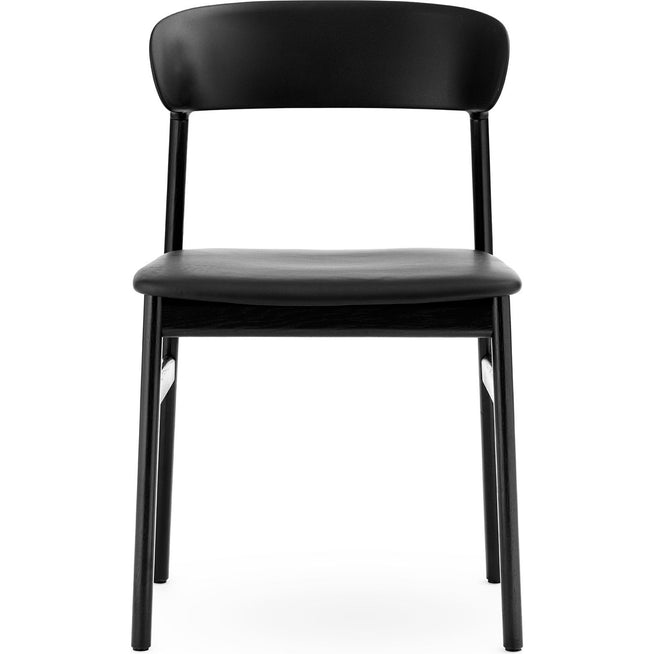 Photo of Herit Chair Leather-black Oak Black