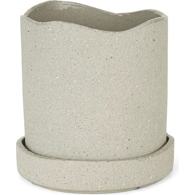 Photo of Uneru Pot - Jar - Grey - Small - H15 x Ø13 cm