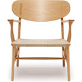Thumbnail photo of Carl Hansen - Ch22, Lacquered Oak, Chord Natural - Armchairs - Hans J. Wegner - Wood - Natural material/wood
