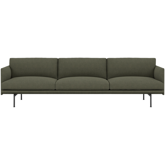 Photo of Outline 3 1/2 -seater /black Base Fiord 961 - Soffor - Anderssen & Voll