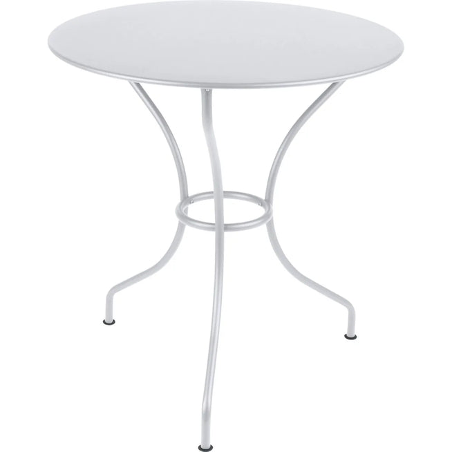 Photo of Opera+ Pedestal Table Ø 67 cm - Cotton White - Outdoor Dining Table - Metal