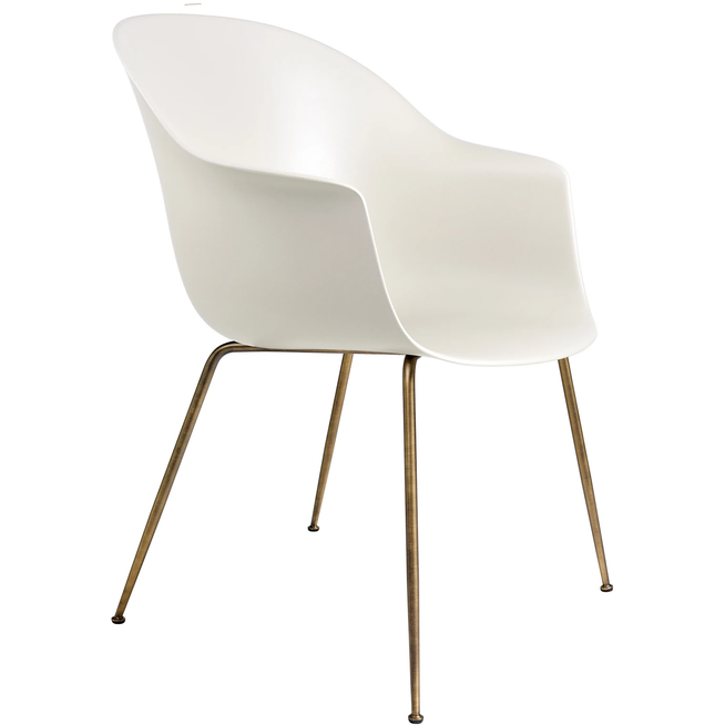 Photo of Bat Dining Chair, Un-Upholstered, Conic Base