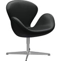 Thumbnail photo of 3320 Swan Lounge Chair | Leather | Satin Brushed Stainless Steel Stand