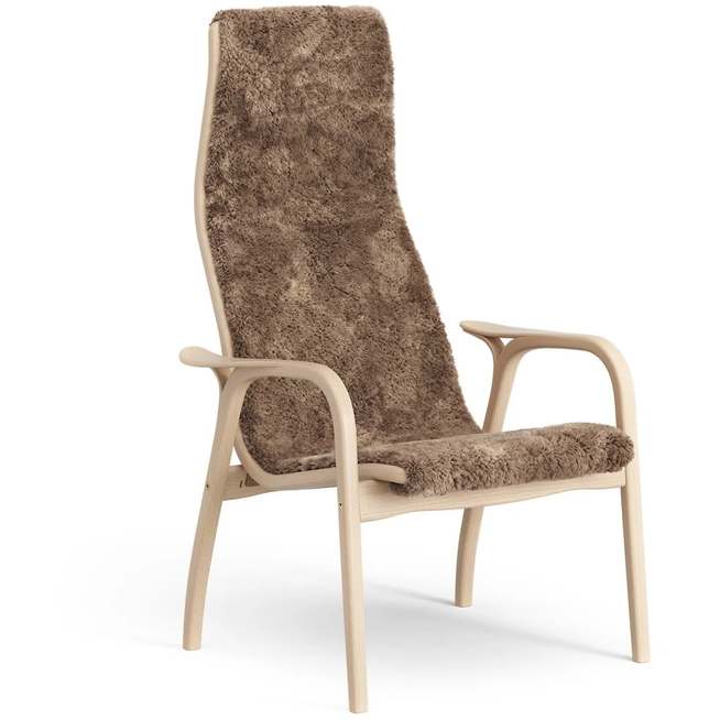 Photo of Lamino Arm Chair Laquered Beech/sheep Skin