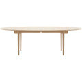 Thumbnail photo of Ch339 Dining table extendable with space for 2 inserts White oiled oak