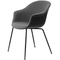 Bat Dining Chair, Front Upholstered, Conic Base