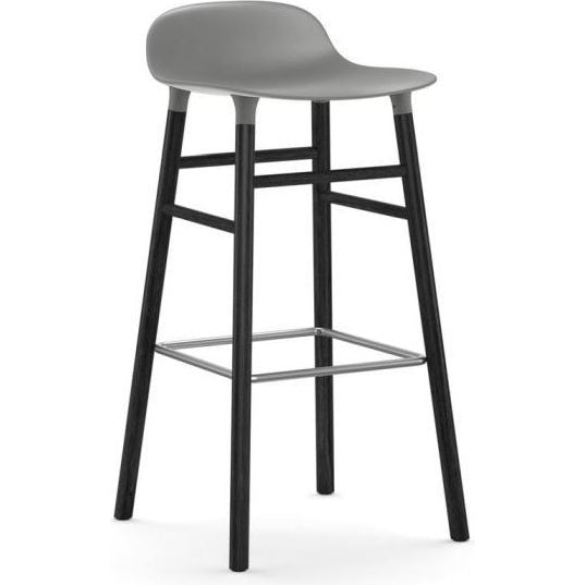 Photo of Form Bar Stool 75 Cm Black Oak
