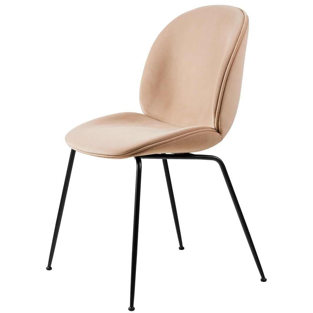 Beetle Dining Chair Conic Base - Fully Upholstered