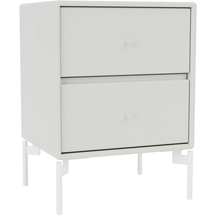 Photo of Drift Drawer Module - Nordic / Snow Legs - Bedside Table - Peter J. Lassen - Grey - Mdf