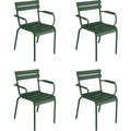Thumbnail photo of Luxembourg Armchair Cedar Green 02 - Outdoor dining chairs - Frédéric Sofia - Green - Metal