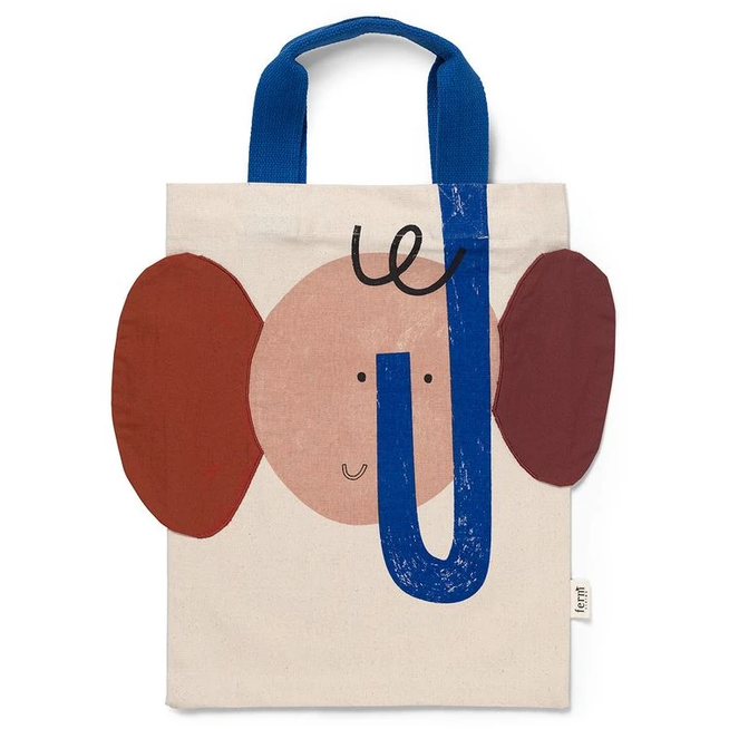 Photo of Elephant Totebag - Tote Bag - Offwhite - W28 X H34 Cm