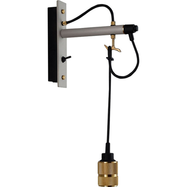 Photo of Hooked Wall Nude Stone / Brass - Wall Lamps - Bronze