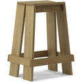 Let Barstool 65 cm Oak - Bar stools & bar stools - Aspect Office - Wood - Wood
