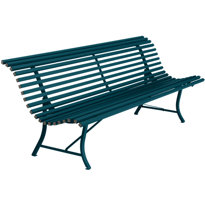 Photo of Louisiane Bench 200 cm Acapulco Blue 21 - Garden Benches - Blue - Metal
