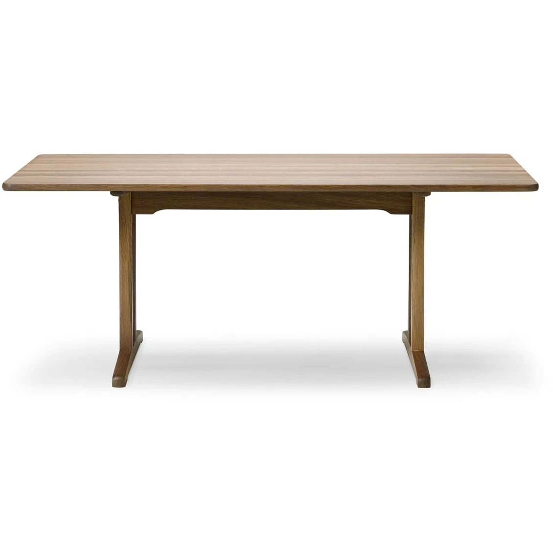 6293 C18 Mogensen Shaker Dining Table 220x90 cm - Oiled Smoked Oak