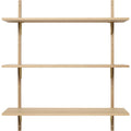 Thumbnail photo of Sector Shelf - Hylde - Eg/messing - T/w - W: 87 X D: 26,1 X H: 102 Cm
