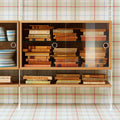 Thumbnail photo of String Glass Cabinet - Beige - Wall Shelves - Nils Strinning - Beige - Glass/Wood