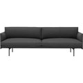 Outline Sofa 3-seater, Silk Leather Cognac - Soffor - Anderssen & Voll - Brun