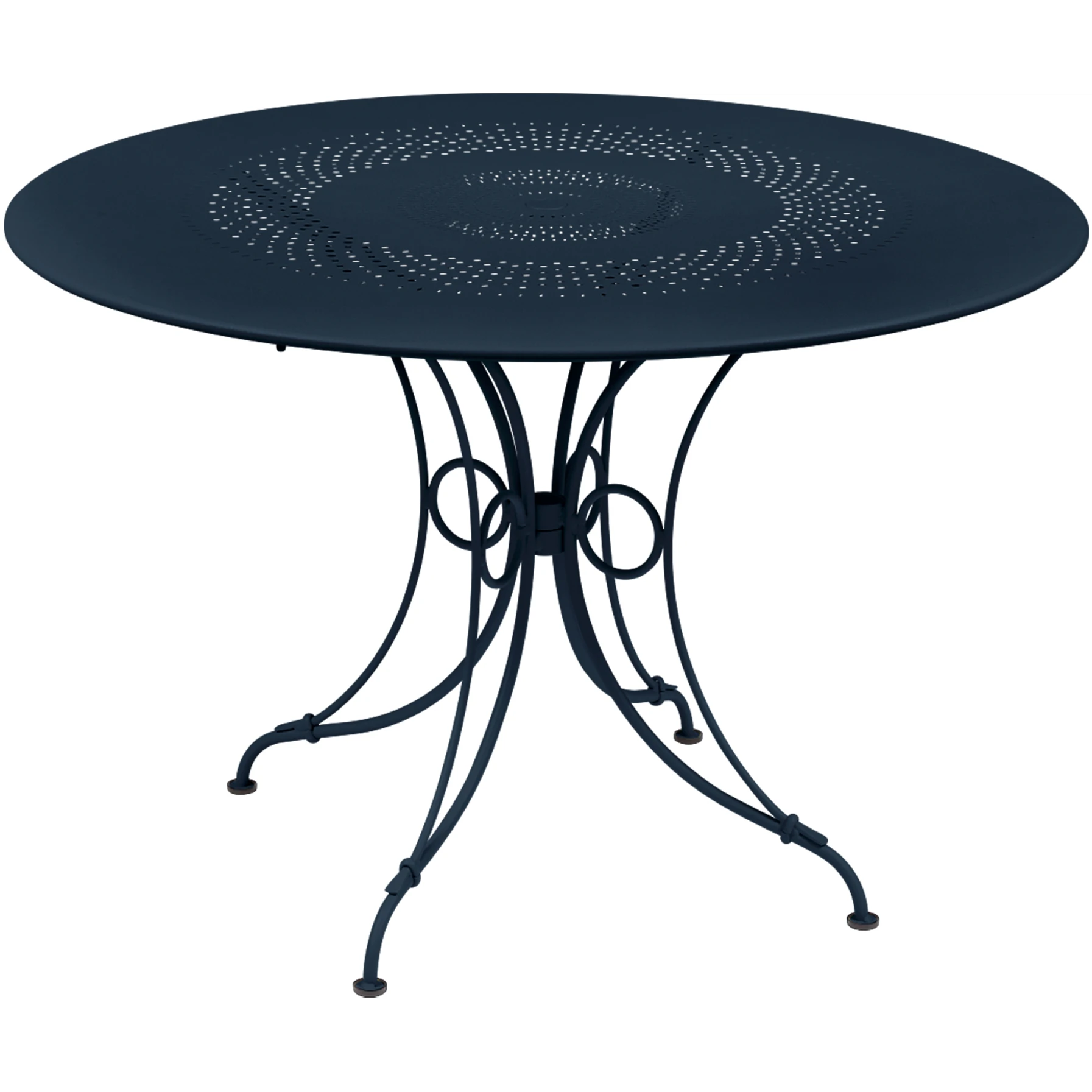 1900 Table Ø 117 cm, Deep Blue - Outdoor dining table - Blue - Metal