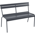 Thumbnail photo of Luxembourg Bench With Backrest Anthracite 47 - Garden Benches - Frédéric Sofia - Grey - Metal