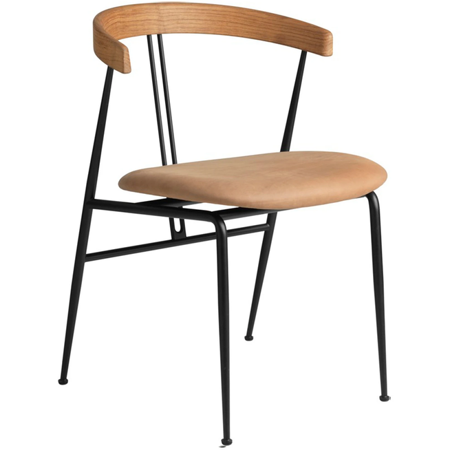 Photo of Violin Dining Chair, Seat Upholstered