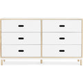 Thumbnail photo of Kabino Dresser - Chest of drawers - White / 6 drawers - L: 146.5 x D: 41 x H: 83 cm